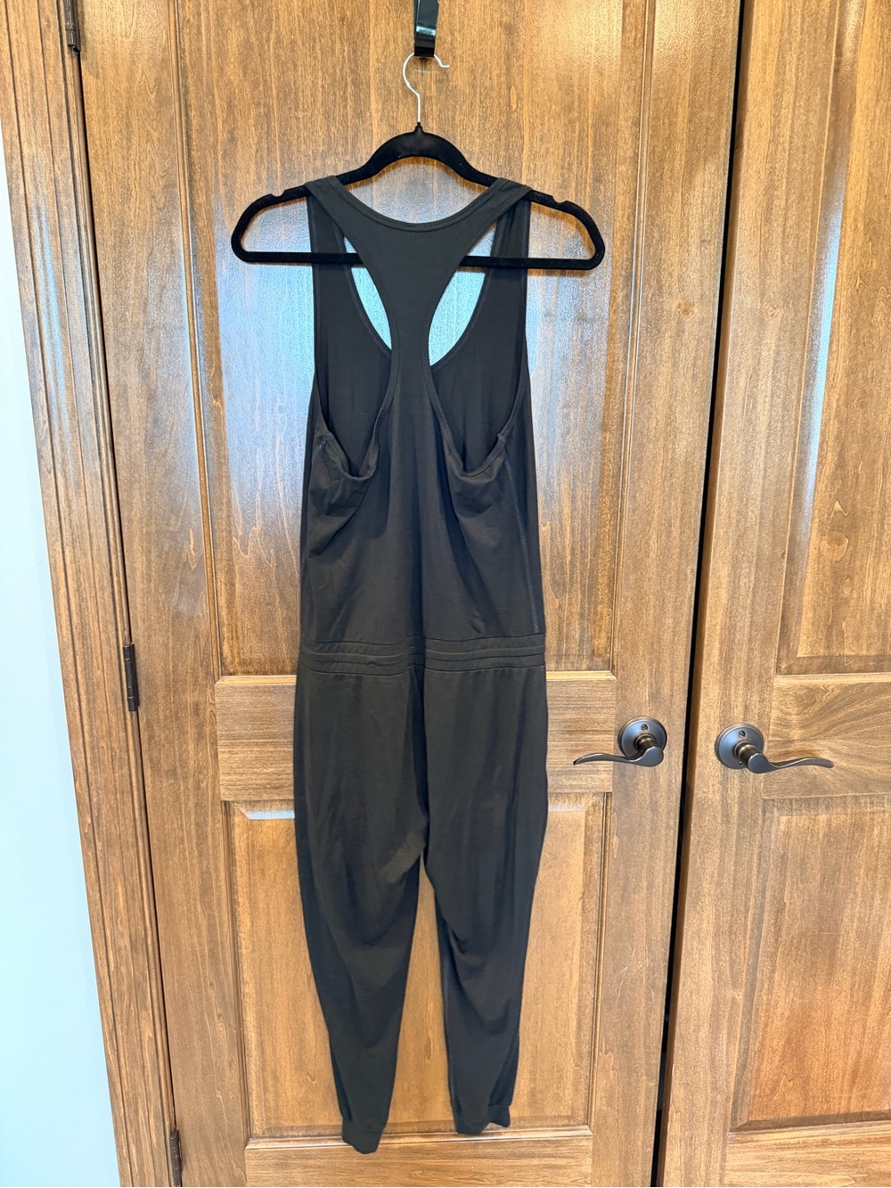 Vuori Black Racerback Jumpsuit with Drawstring - Picture 5 of 6